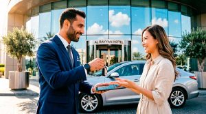 Yango Drive doorstep car delivery service at Dubai hotel